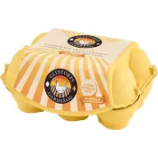 Ägg 6-pack Guldgula L/XL Frigående 6st Ulfstorps Gårdsägg.
