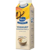 Yoghurt Mango &amp; Vanilj Slät Laktosfri 2,1% 1l Valio.