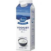 Yoghurt Naturell Laktosfri 4% 1l Valio.