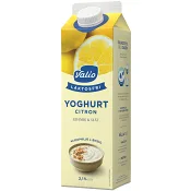 Fruktyoghurt Citron utan fruktbitar Laktosfri 2,1% 1l Valio.