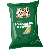 Chips Sourcream &amp; Peppar 150g Redhead.