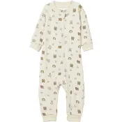 Pyjamas beige mönstrad strl 80 ICA I love eco.