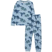 Pyjamas blå dino 110/116 ICA I love eco.
