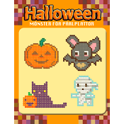 Halloween : mönster för pärlplattor.