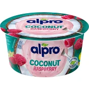 Småmål Kokos med hallon Laktosfri 4,9% 120g Alpro.