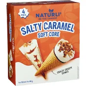 Glasstrut Salty caramel soft core vegansk 4-p Naturli'.