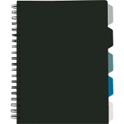 Ämnesblock Svart A4 120 Bl.