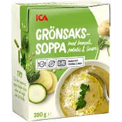 Grönsakssoppa 390g ICA.