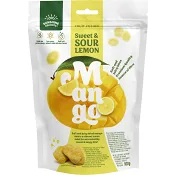 Torkad frukt Sweet &amp; Sour Lemon Mango 100g Sunshine Delights.