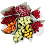 ICA Rosor 10 pack 50 cm Fairtrade mix.