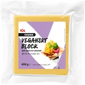 Ost Cheddar Block Vegansk 400g ICA.