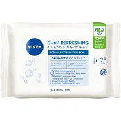 Ansiktsservetter Refreshing Cleansing Wipes 25-p Nivea.