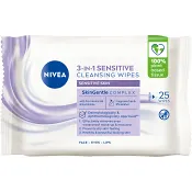 Ansiktsservetter Sensitive Cleansing Wipes 25-p Nivea.