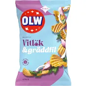 Potatischips Chips Vitlök/Gräddfil 275g OLW.