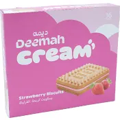 Kex med jordgubbsfyllning 432g Deemah.