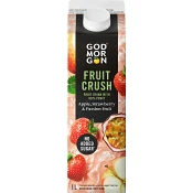 Fruktdryck Fruit Crush Äpple Jordgubb Passionsfrukt 1000ml God Morgon®.