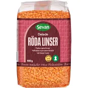 Linser Röda Delade 900g Sevan.