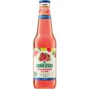 Cider Strawberry &amp; Lime Alkoholfri 33cl Somersby.