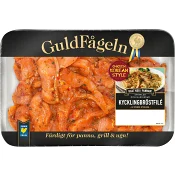 Kycklingbröstfilé Färsk Strimlad och Marinerad Korean Style 600g Guldfågeln.