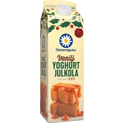 Vaniljyoghurt Julkola 2,5% 1000g Skånemejerier.