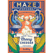 Mikropopcorn Cheesy Cheddar 240g Maze.