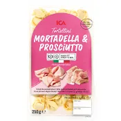 Pasta Tortellini Mortadella och Prosciutto Färsk 250g ICA.