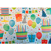 Presentpapper Tårta 0,54x5m.