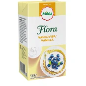 Vaniljvisp 12% Laktosfri 500ml Flora.