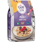 Müsli Frukt &amp; bär 700g ICA Gott Liv.