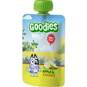 Barnsnacks Bluey apple &amp; banana 3år 100g Goodies.