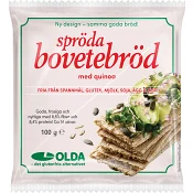 Bovetebröd Spröda med Quinoa Glutenfri 100g Olda.