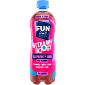 Sockerfri Dryck Vitamin Boost Raspberry Rush 500ml Fun Light.