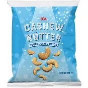 Cashewnötter Sourcream &amp; onion 100g ICA.