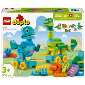LEGO Duplo 3-i-1 Dinosaurier på hjul 10451.