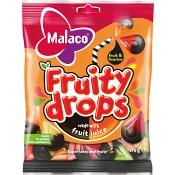 Godis Fruity Drops Licorice 170g Malaco.