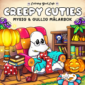 Creepy Cuties. Mysig och gullig Cozy Coloring målarbok från Coloring Book Cafe.