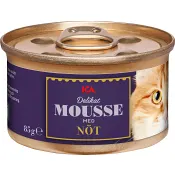 Kattmat Mousse Nöt 85g ICA.