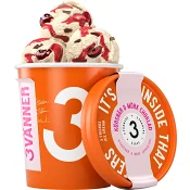 Glass Körsbär mörk choklad 450ml Tre Vänners Glass.