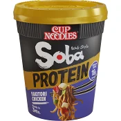 Nudlar i kopp Soba Cup Protein Yakitori Chicken 90g Nissin.