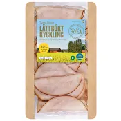Kyckling Lättrökt Tunna skivor 150g Svea.