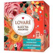 Té assorted black tésamling 64g Lovaré.