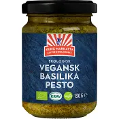 Pesto Basilika Vegansk KRAV 130g Kung markatta.