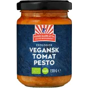 Tomatpesto Vegansk och Ekologisk Kung markatta.
