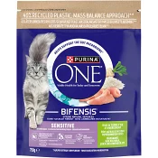 Kattmat Sensitive Kalkon 750g Purina One.
