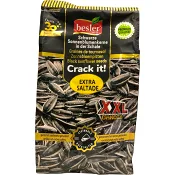 Solrosfrön Svarta Rostade &amp; Saltade 250g Besler.