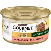 Kattmat Mousse Lax 85g Gourmet Gold.