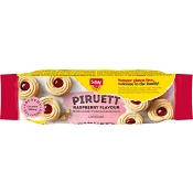 Piruett Rasberry hallonfyllda kex glutenfri 110g Schär.