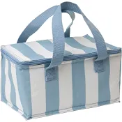 Lunchkylväska Randig blå/vit 4l ICA.