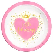 Tallrik Princess 23cm 8-p Decorata Party.