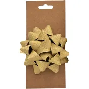 Presentrosett glitter guld 1-p XL.